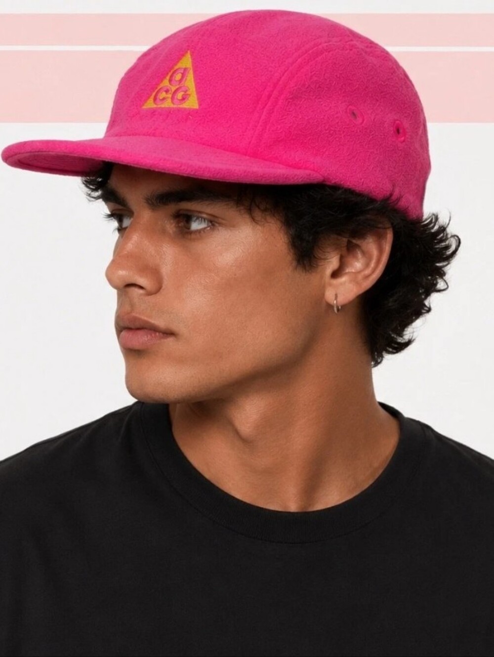 Nike ACG Rush Pink Fleece 5 Panel Cap, Size One Size Fits All